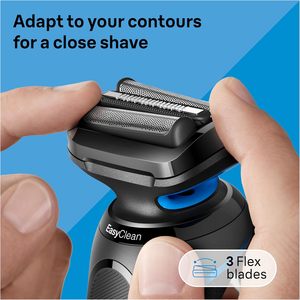 Afeitadora Eléctrica Braun para Hombre, Serie 5 5150cs, Afeitadora en Seco y Húmedo, Modo de Afeitado Turbo, Afeitadora de Láminas, Recortadora Corporal, Base de Carga - Product Image 4