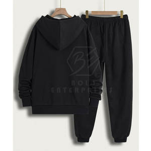 Vente en gros de survêtements légers de qualité supérieure pour hommes, vêtements de jogging à capuche, vêtements imprimés en couleur unie - Product Image 2