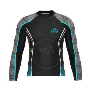 Venta al por mayor de alta fabricante superventas transpirable Rash Guard entrenamiento desgaste en línea venta Rash Guard - Product Image 1