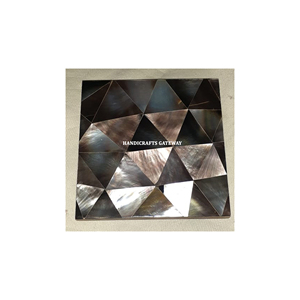 Le plus beau sous-verre en bois attrayant avec nacre pour la cuisine à domicile et le bureau des hôtels pour garder les tasses - Product Image 1