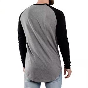 T-shirt à manches longues double couche pour hommes, nouveau style streetwear tendance, manches flamme graphiques à impression complète, coupe surdimensionnée - Product Image 5