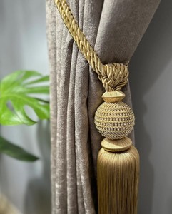 Curtain Tie Backs - Silver Home Decor - Home and Living - Curtain Decor - Rope Tie Back - Product Image 3