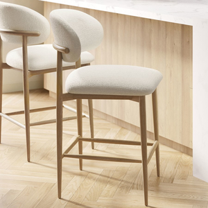 Modern <b>Upholstered</b> Dining <b>Chair</b> with Wooden Frame - Product Image 6