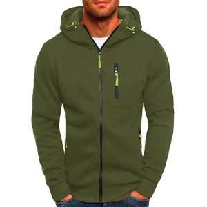 Color verde personalizado última impresión deporte OEM ropa 2 piezas Jogger moda atlética Fitness Sudadera con capucha conjunto de chándal para hombres - Product Image 5