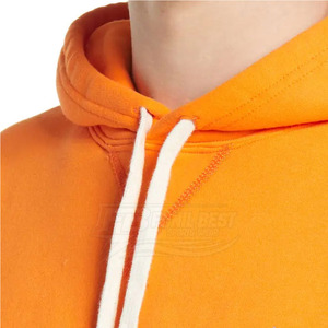 Sudadera con Capucha Unisex Naranja, Corte Regular, 100% Algodón, Felpa Francesa, Diseño Casual con Bolsillo, Ecológica, Transpirable, Ropa de Invierno - Product Image 5