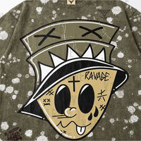 T-shirts graphiques haut de gamme en tissu mélange de coton doux, coupe décontractée, design artistique, vêtements décontractés confortables