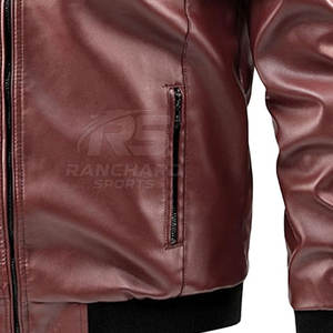 Chaqueta Bomber de Cuero, Suave, Cálida, Clásica, Moda Diaria, Estilo Vintage, Chaqueta Bomber de Cuero, Ropa Informal y Cómoda - Product Image 5