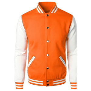 Wholesale Custom Latest Designs Regular Sleeve Hooded Quilted Canvas Varsity <b>Jacket</b> with Front Print Design for Men 2026 - Product Image 1