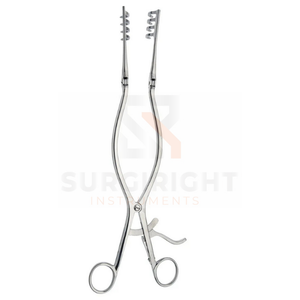 Rétracteur à retenue automatique Beckmann réutilisable en acier inoxydable 7x7 tranchant S/M/L dimensionné par Surgiright Instruments - Product Image 4