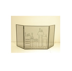 Iron Leaf Design <b>Fireplace</b> <b>Screen</b> - Product Image 5
