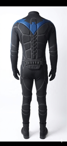 Traje de Superhéroe Azul y Negro Personalizado, Tela Elástica - Product Image 4