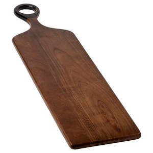 Planche à découper carrée en bois durable personnalisée, fabriquée à la main à partir de bois d'olivier tunisien, durable et lavable au lave-vaisselle, artisanat Saniya - Product Image 6