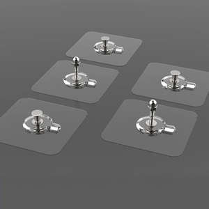 Gancho Adhesivo de PVC sin Perforaciones ni Rastro, Tipo Adhesivo sin Clavos, para Colgar Colgantes en la Pared de la Cocina - Product Image 4