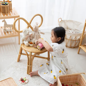 Hermosa silla de ratán con forma de arco para bebés, precio al por mayor, muebles infantiles, sillas de comedor para niños - Product Image 2