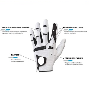 Nuevo diseño, guantes de golf de cuero genuino suaves a todo color, guantes personalizados deportivos de alta calidad, piel de oveja, manos cómodas - Product Image 2