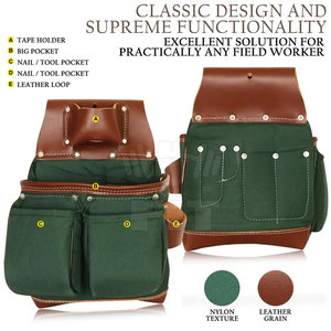 Chuyên nghiệp chất lượng tốt nhất công cụ túi với vành đai để bán cao cấp chất lượng của nam giới PU da công cụ Kit thắt lưng - Product Image 5