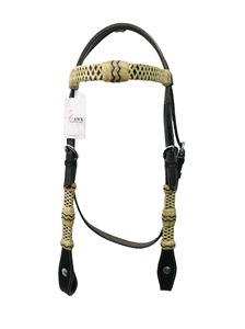 Cabecera de caballo occidental de calidad superior Nuevo diseño de cuero con cuero crudo para montar a caballo - Product Image 4