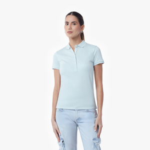 Haute qualité personnalisé femmes vêtements de Golf dames Sport à manches courtes T-Shirts polos Style décontracté tricoté tissage en gros - Product Image 2