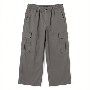 Pantalones Cargo de Cintura Alta y Pierna Ancha para Mujer, Corte Holgado, Estilo Urbano, Multibolsillos, Transpirables, Mezcla de Algodón, Casuales y Elegantes - Product Image 3