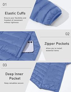 2025 Men's Eco-Friendly Breathable Quick Dry Casual Puffer Jacket Customizable <b>Stand</b> Collar Front Logo Winter Long Sleeve 280g - Product Image 6