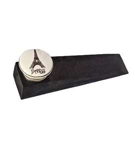 Handmade Black Wooden Door <b>Stopper</b> Ceramic Knobs Industrial for Bedroom Outdoor Warehouse Dresser Drawers Living Room-Great Gift - Product Image 1