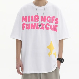 Sérigraphie bouffante personnalisée Logo Streetwear T-shirt pour hommes Épaule tombante surdimensionnée poids lourd Boxy Fit T-shirt vierge Respirant - Product Image 6