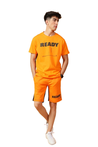 ชุดสูทผ้าซาตินสำหรับผู้ชายชุดวอร์มผ้าฝ้ายหลายด้านหน้าสำหรับฤดูร้อนมี100% พิมพ์โลโก้ตามสั่ง - Product Image 2