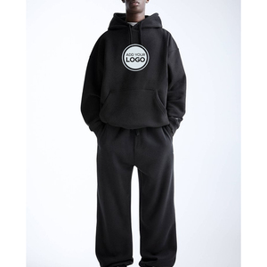 Conjunto Deportivo Personalizado de Felpa Técnica para Hombre, Corte Ajustado, para Gimnasio, Correr, con Sudadera con Cremallera y Pantalones Deportivos - Product Image 4