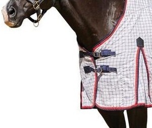 Tapis de couverture de cheval en coton blanc de haute qualité imperméable et léger Protection hivernale confortable toute l'année - Product Image 2