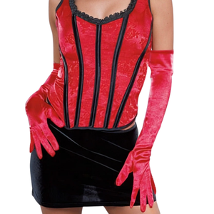 Brocade Tank <b>Corset</b> Top <b>Women</b> Steel Boned Fashion Bustier with Elegant Jacquard Texture and Slim Fit - Product Image 2