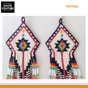 Pendientes Aztecas Bordados a Mano de Alta Calidad de 15 cm para Mujer - Proveedor Mundial para Pedidos al por Mayor al Mejor Precio - Product Image 5