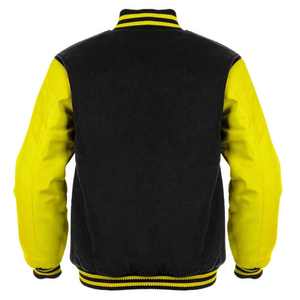 Veste universitaire en cuir à manches en cuir, veste de baseball vierge, veste de collège, veste de lycée, veste de sport, veste universitaire - Product Image 2