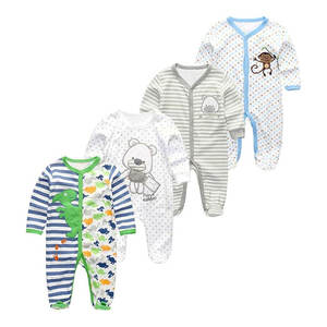 Mono de una Pieza con Pies para Bebés y Niños Pequeños, de Algodón Orgánico, con Cierre de Broches - Product Image 1