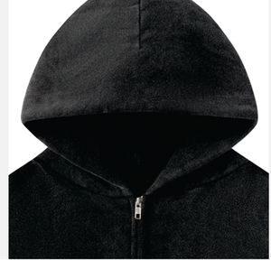 Sudaderas con cremallera de efecto Vintage para hombre de alta calidad personalizadas Sudadera con capucha personalizada para hombre sin cordón con impresión de soplo - Product Image 3