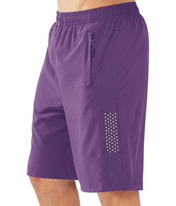 Pantalones cortos de entrenamiento transpirables de secado rápido sólidos ecológicos con logotipo personalizado para hombre de talla grande atléticos para gimnasio Fitness deporte Cargo Casual - Product Image 6