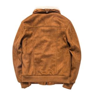 Vêtements d'extérieur en cuir Sherpa pour femmes Veste en cuir Sherpa en cuir véritable de qualité supérieure pour hommes, en peau de mouton - Product Image 2