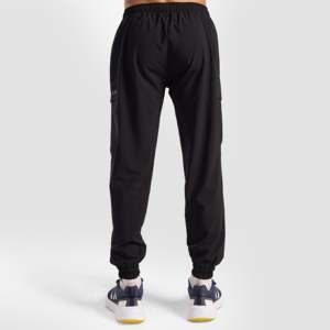 Pantalones Deportivos Clásicos Juveniles, Estilo Casual Elegante, Color Negro, 100% Algodón, Felpa Francesa, Logotipo Personalizable, Lavado a Color, Pliegues, Tallas hasta 6XL, Ligeros - Product Image 2