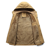 Veste Homme Hiver Chaude en Toile Respirante Imperméable Coupe-Vent Épaisse Col Montant Zippé à Capuche Style Urbain 320g – Vente en Gros ODM