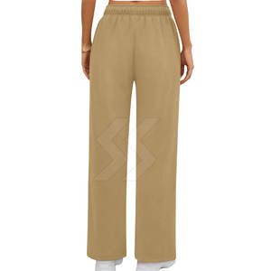 Uso al aire libre Ligero Mujeres Flare Pantalones de chándal Ropa de entrenamiento 100% Algodón Flare Pantalones de chándal Venta caliente - Product Image 5