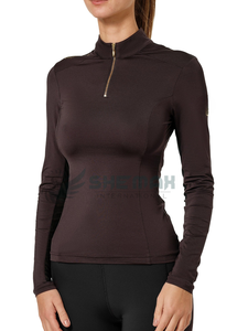 เสื้อกีฬาขี่ม้าผู้หญิงระบายอากาศได้ดีเสื้อขี่ม้าผ้ายืดน้ำหนักเบามีสไตล์สำหรับฤดูร้อน - Product Image 4