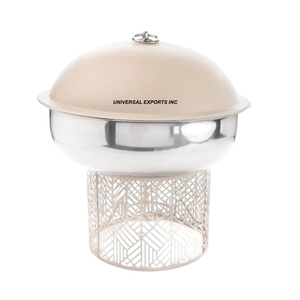 Casserole décorative en métal pour la cuisine Casserole de nourriture décorative pour le mariage Réchauffeur d'aliments en métal fantaisie classique et élégant - Product Image 1