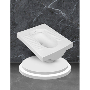 Twin <b>Pan</b> <b>Ceramic</b> Squat Toilet Floor Mounted Indian Style Bathroom Sanitary Ware Heavy Duty Export Model 7005 OEM India - Product Image 1