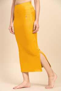 Trendmalls Respirant Anti-Bactérien Garniture en Dentelle Écologique pour Spandex Saree Shapewear Set Orange (P02) pour Femme - Product Image 4