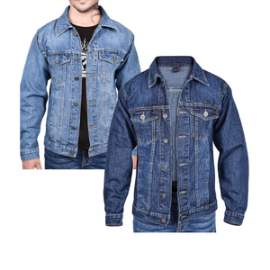 Best Selling <b>Slim</b> <b>Fit</b> Denim Black Acid Wash Jeans Coat Casual Streetwear Stand Collar Long Sleeve <b>Men's</b> <b>Jacket</b> - Product Image 5