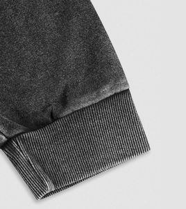 Sweats à capuche pour hommes en coton mélangé Offre Spéciale d'usine sur mesure OEM ODM Services Style de rue Sweats à capuche pour hommes surdimensionnés - Product Image 4