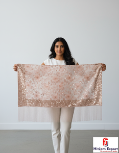 Elegant Embroidered <b>Scarves</b> with Beautiful Detailing and Soft Comfortable Fabric for Everyday Wear - Product Image 5