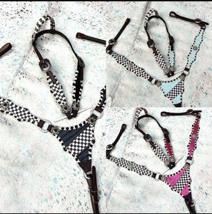 Ensemble collier et rênes de poitrine de Headstall en cuir occidental de fournisseur indien disponibles à la vente d'Inde - Product Image 4