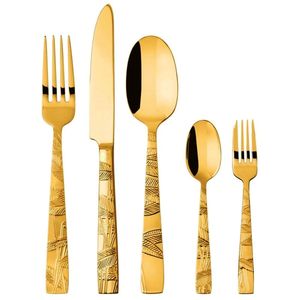 Cubiertos de cobre con acabado hecho a mano, juego de cubiertos de diseño para restaurantes, la mejor venta de lujo al precio más bajo - Product Image 2