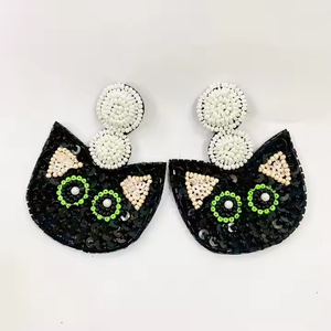 Boucles d'oreilles en perles de graines de style vintage de luxe, bijoux de mode de qualité supérieure pour tous les jours, décontracté, fête - Product Image 2