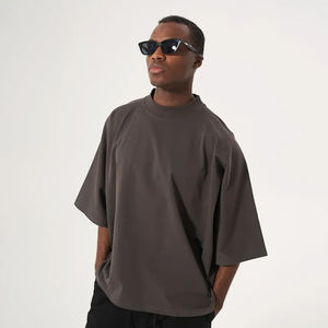 เสื้อยืดสำหรับผู้ชายโอเวอร์ไซส์ผ้าคอตตอนผ้า100% ครอปไซส์ปรับแต่งได้ไซส์ใหญ่พิเศษ - Product Image 1